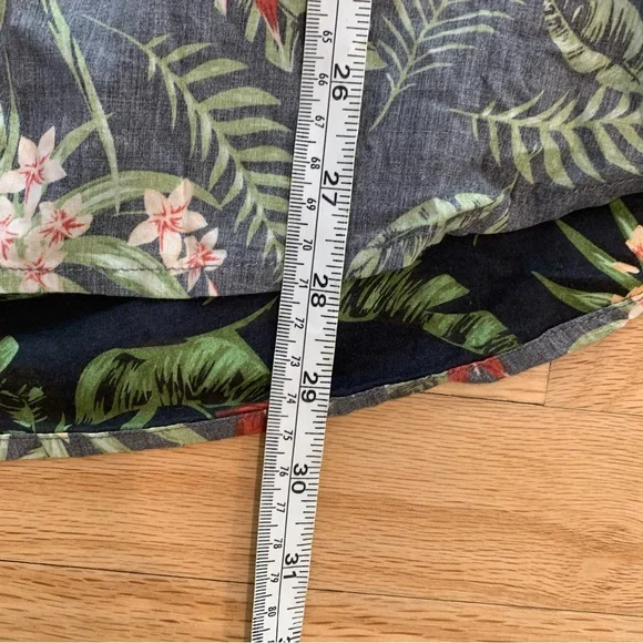 Marine Layer Shirt Mens Large Blue Wailea Hawaiian Pineapple Button Shirt - Picture 11 of 11